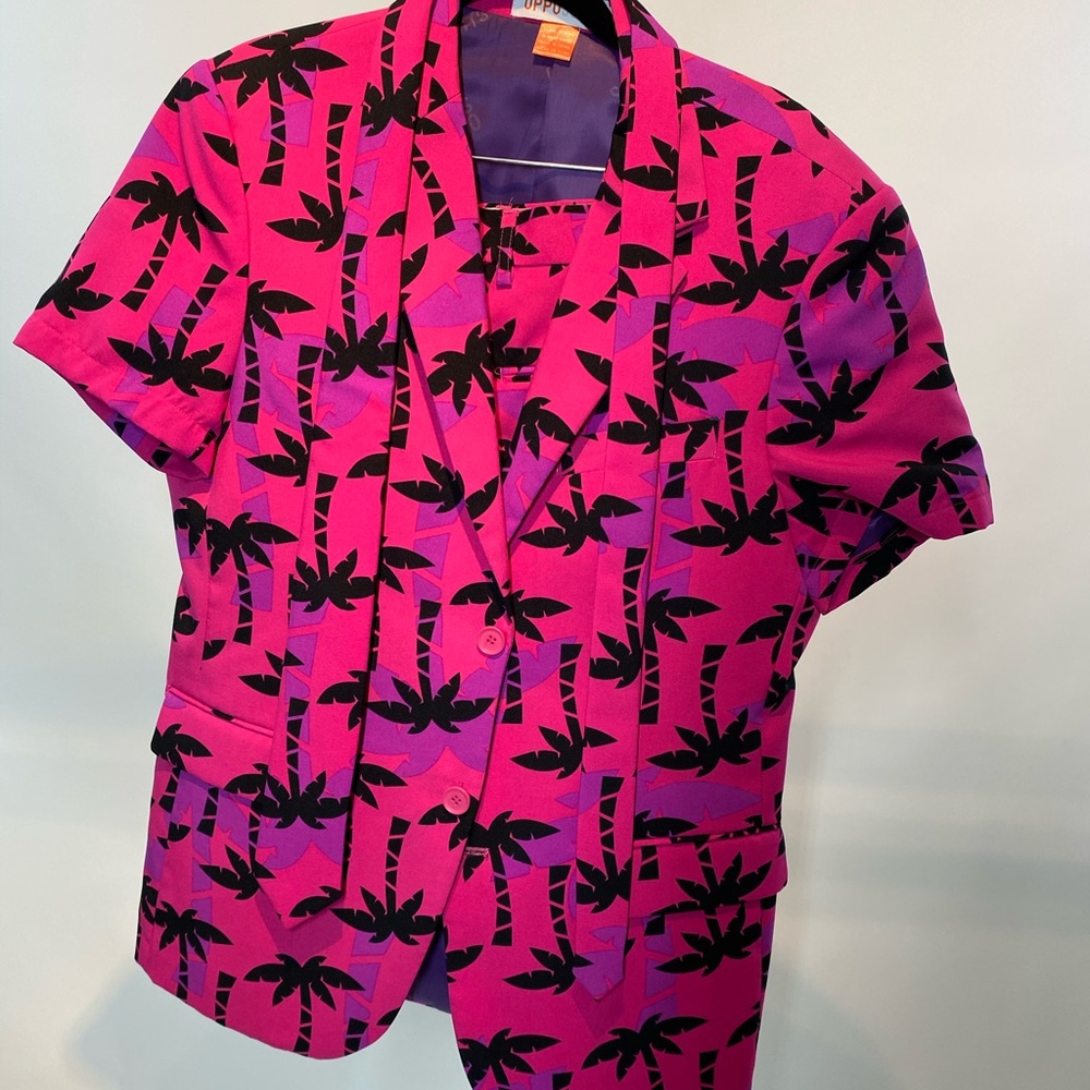 OPPOSUITS Pink Palm Tree Short Suit
